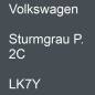 Preview: Volkswagen, Sturmgrau P. 2C, LK7Y.